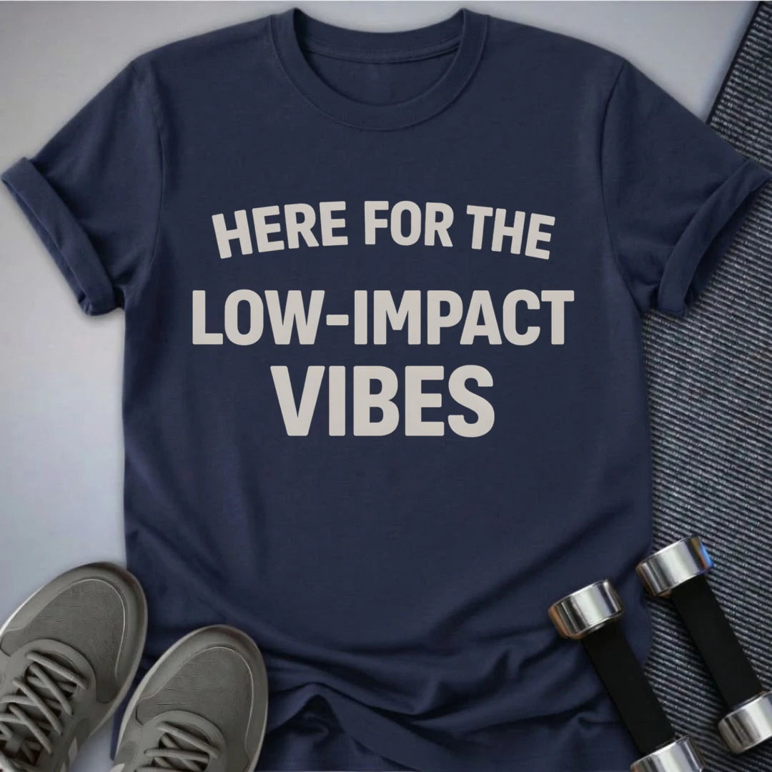 Printify T-Shirt Navy / S Low Impact Vibes T-Shirt
