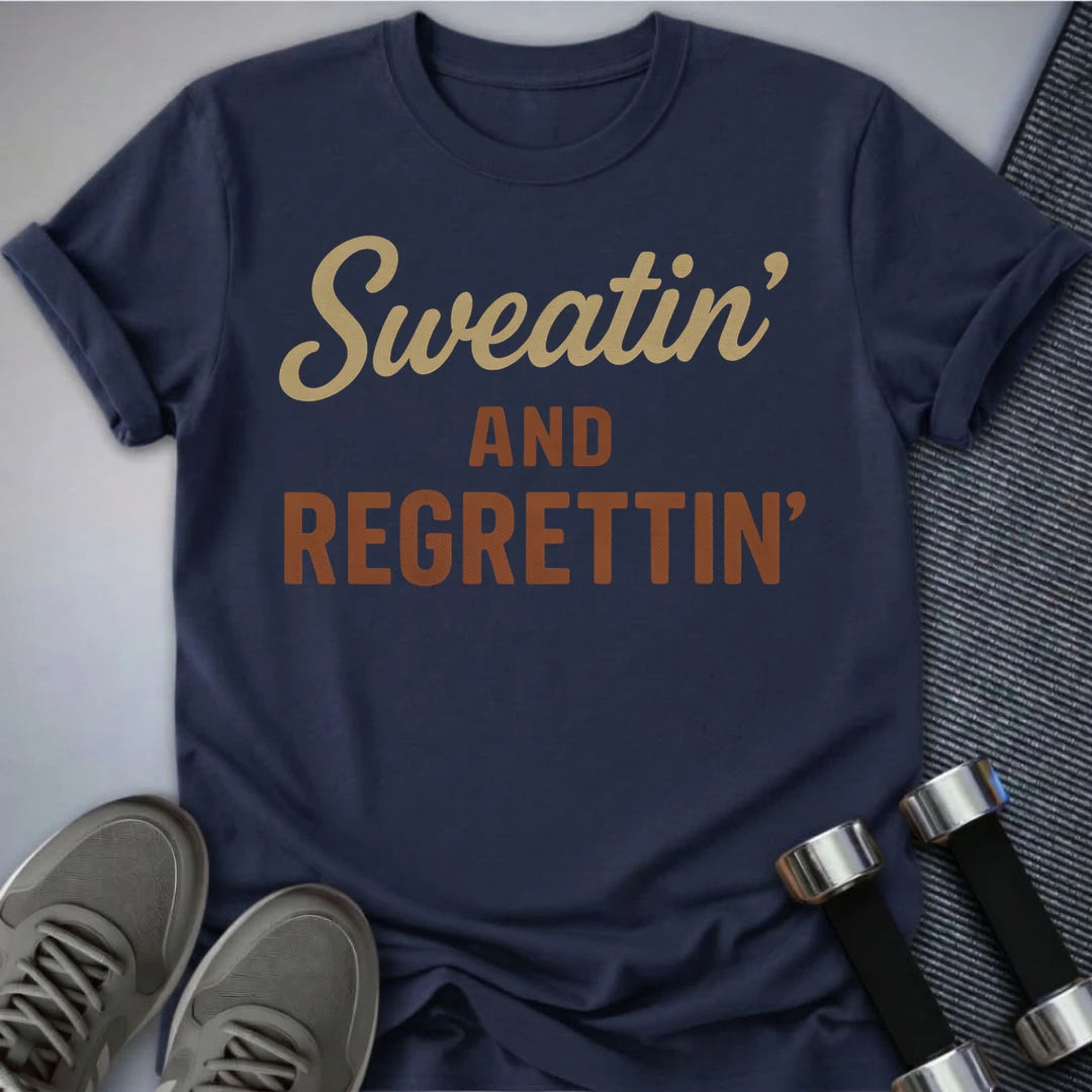 Printify T-Shirt Navy / S Sweatin T-Shirt