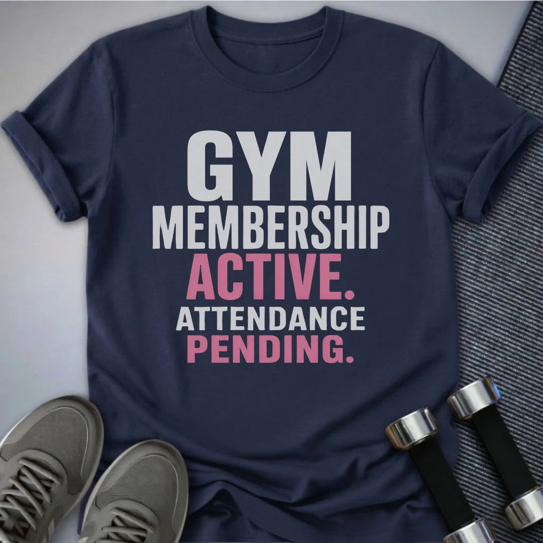 Printify T-Shirt S / Navy Attendance Pending T-Shirt