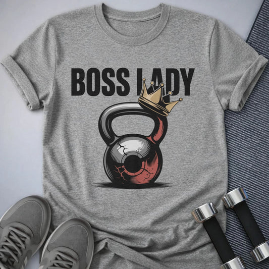 Printify T-Shirt Athletic Heather / S Boss Lady T-Shirt