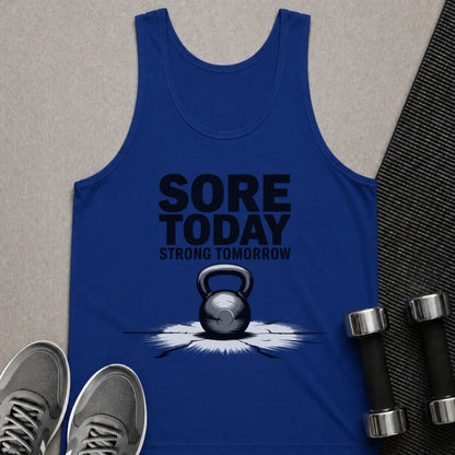 Printify Tank Top XS / True Royal Sore Today - Tank Top