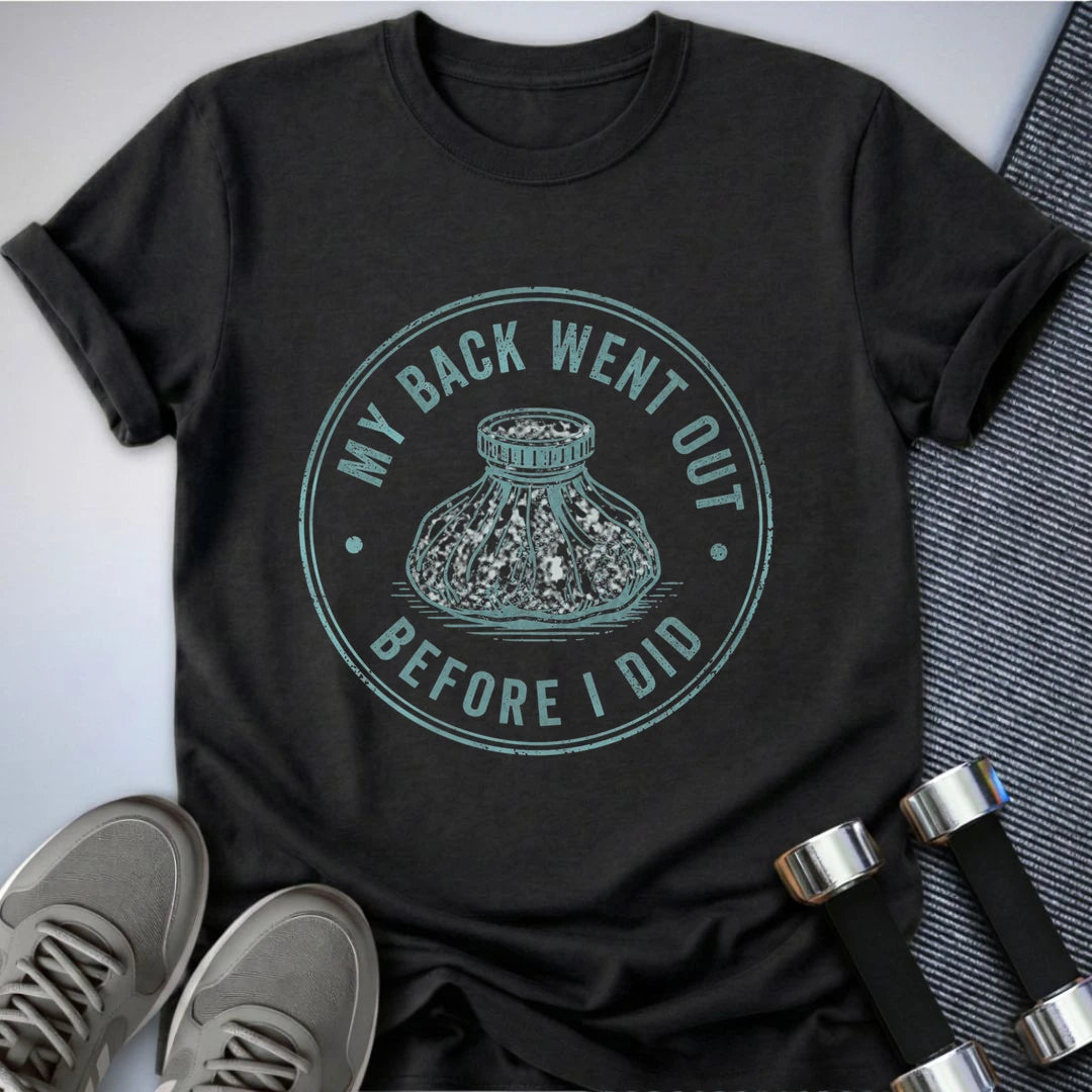 Printify T-Shirt S / Dark Grey Heather Back Went Out T-Shirt