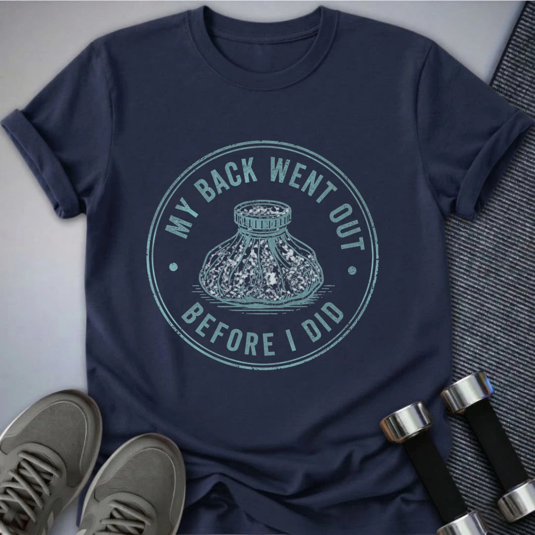 Printify T-Shirt S / Navy Back Went Out T-Shirt