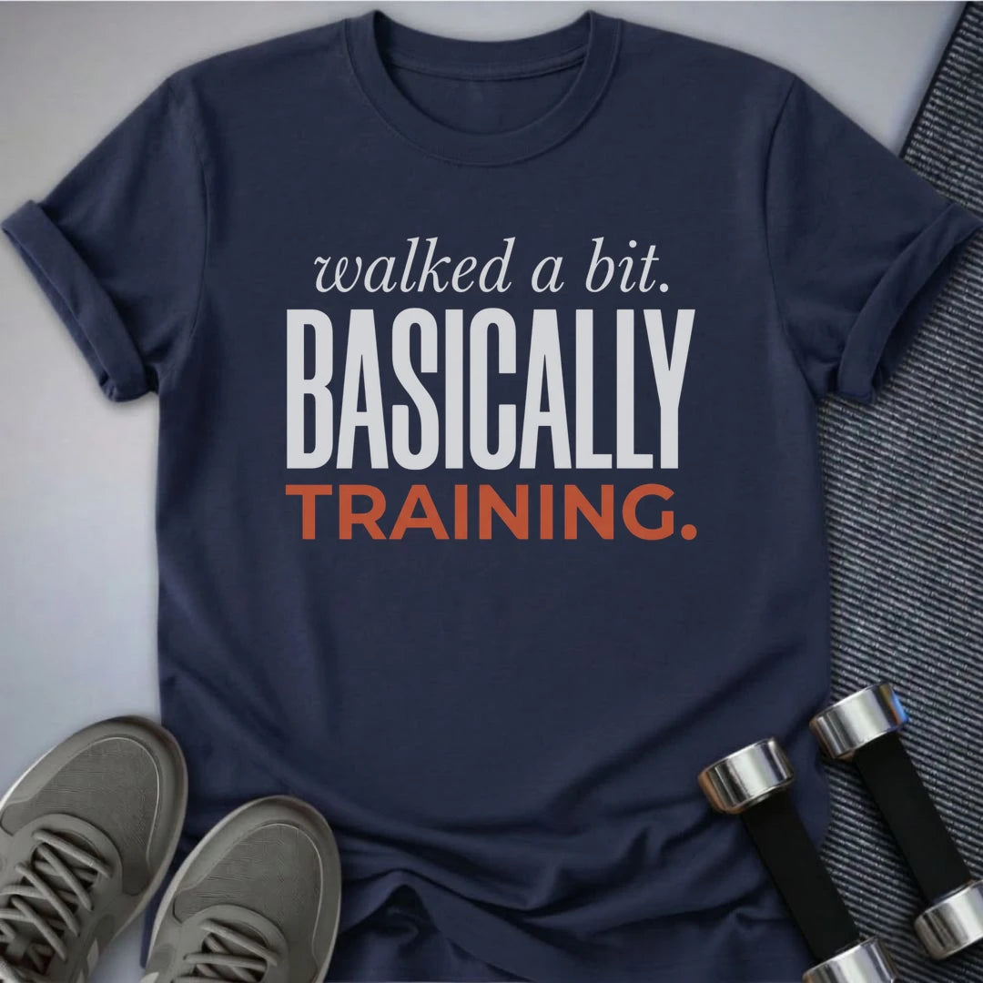 Printify T-Shirt Navy / S Basically Training T-Shirt