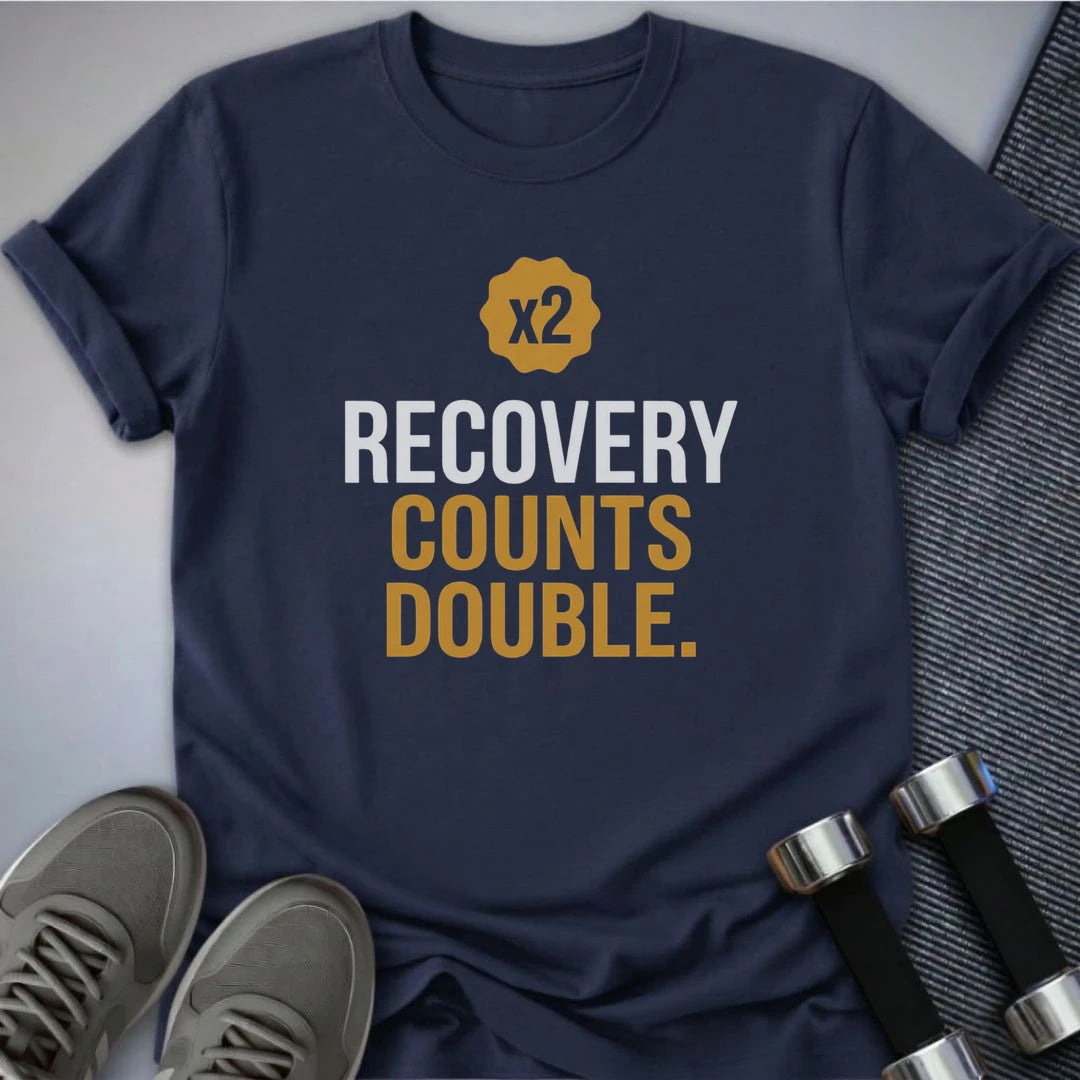Printify T-Shirt Navy / S Recovery Counts Double T-Shirt
