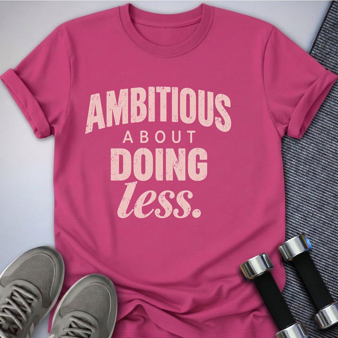 Printify T-Shirt Berry / S Mildly Ambitious T-Shirt