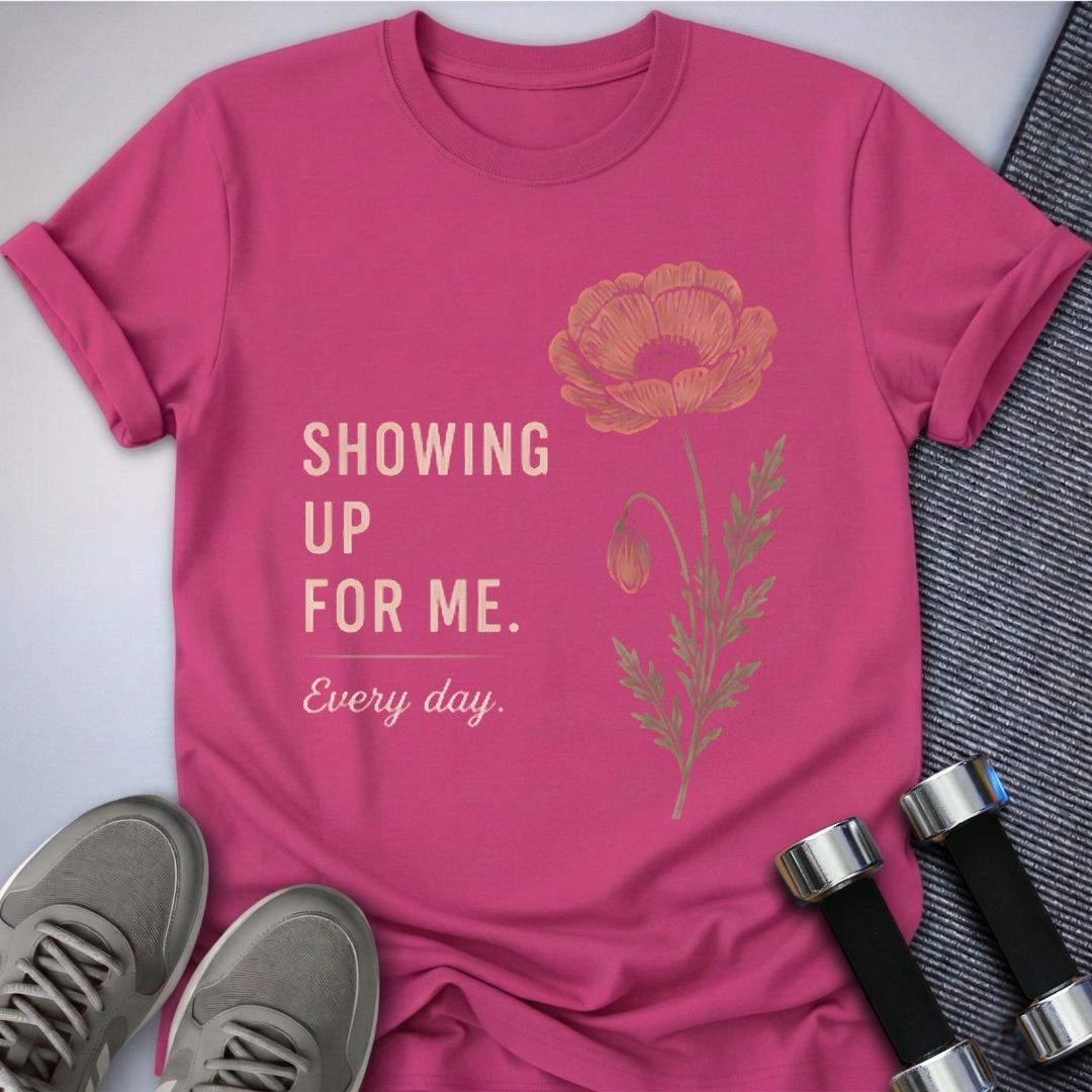 Printify T-Shirt Berry / S Showing Up Cute