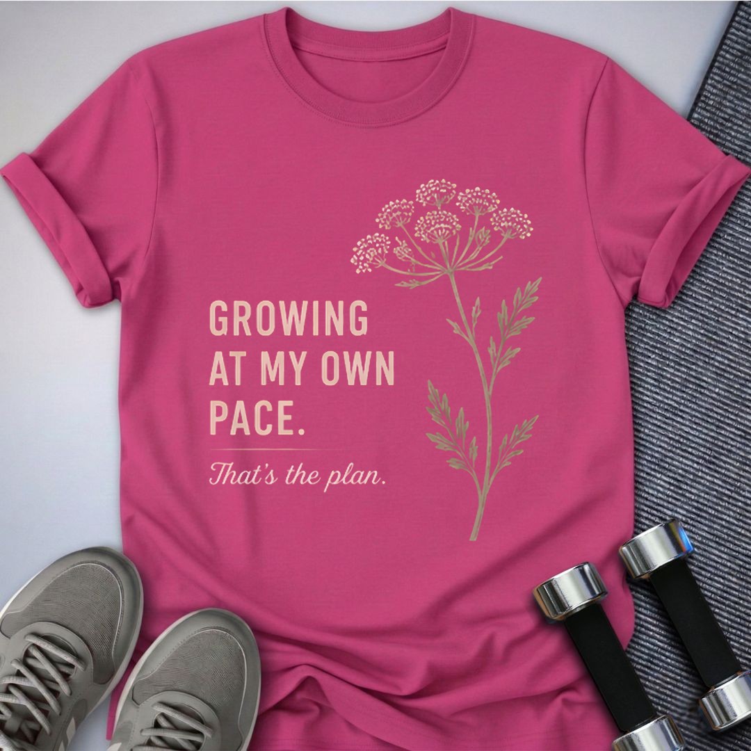 Printify T-Shirt Berry / S Own Pace T-Shirt