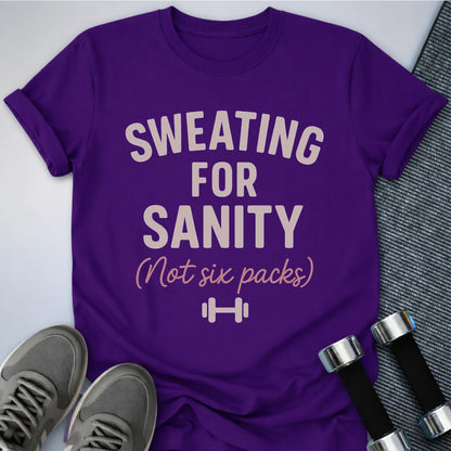 Printify T-Shirt Team Purple / S Sweating for Sanity T-Shirt