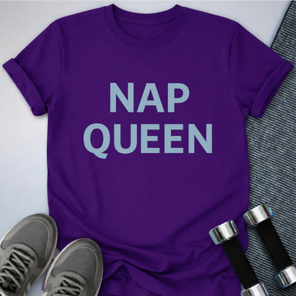Printify T-Shirt Team Purple / S Nap Queen T-Shirt