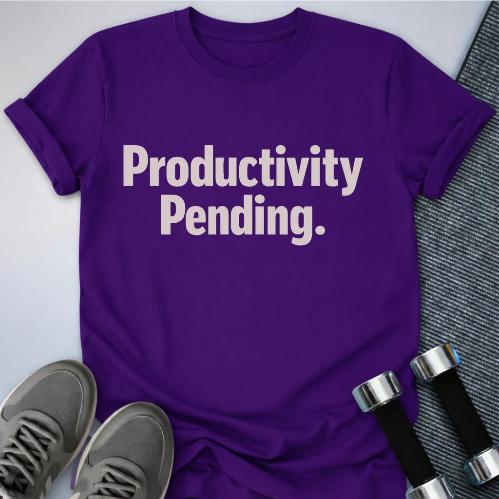 Printify T-Shirt Team Purple / S Productivity Pending T-Shirt