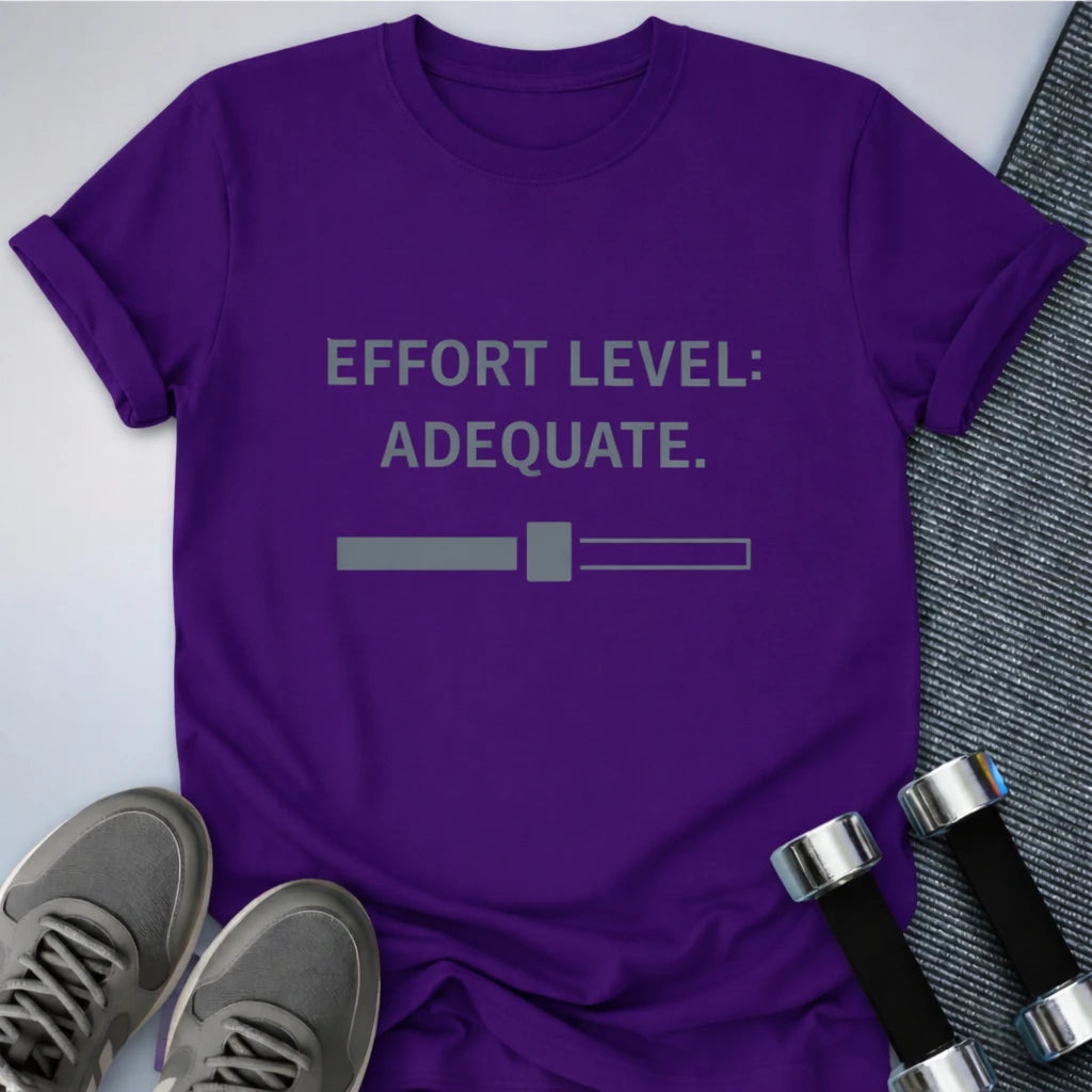 Printify T-Shirt Team Purple / S Just Adequate T-Shirt