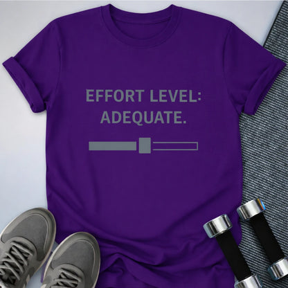 Printify T-Shirt Team Purple / S Just Adequate T-Shirt