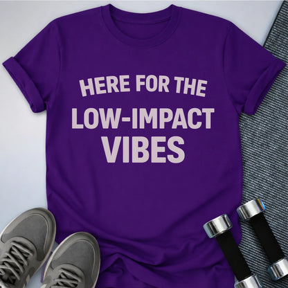 Printify T-Shirt Team Purple / S Low Impact Vibes T-Shirt