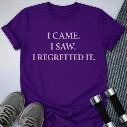 Printify T-Shirt Team Purple / S Instant Regret T-Shirt