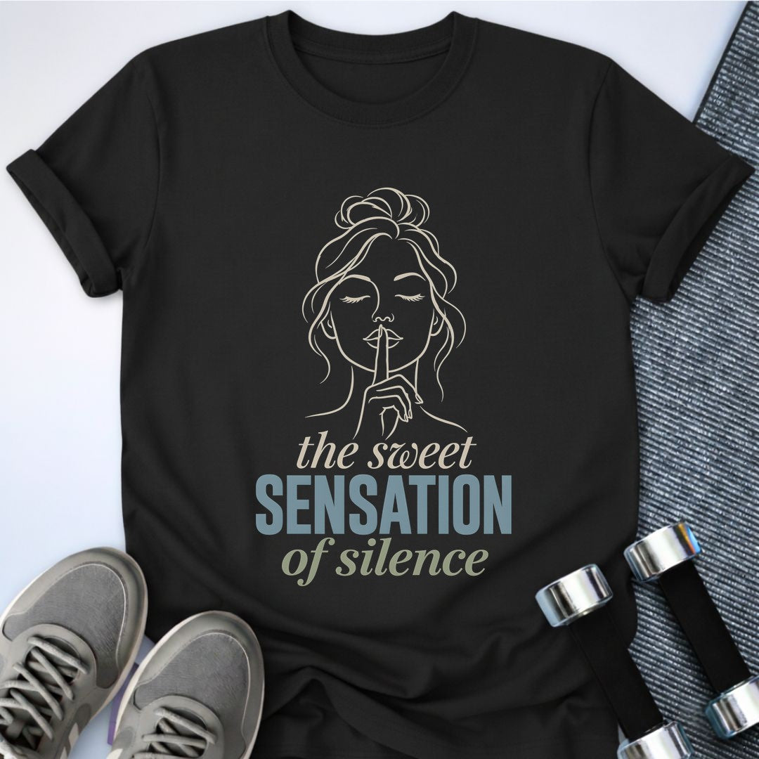 Printify T-Shirt Black / S Sweet Sensation Silence T-Shirt
