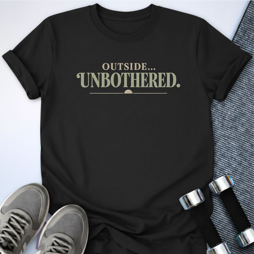 Printify T-Shirt Black / S Unbothered & Outside T-Shirt