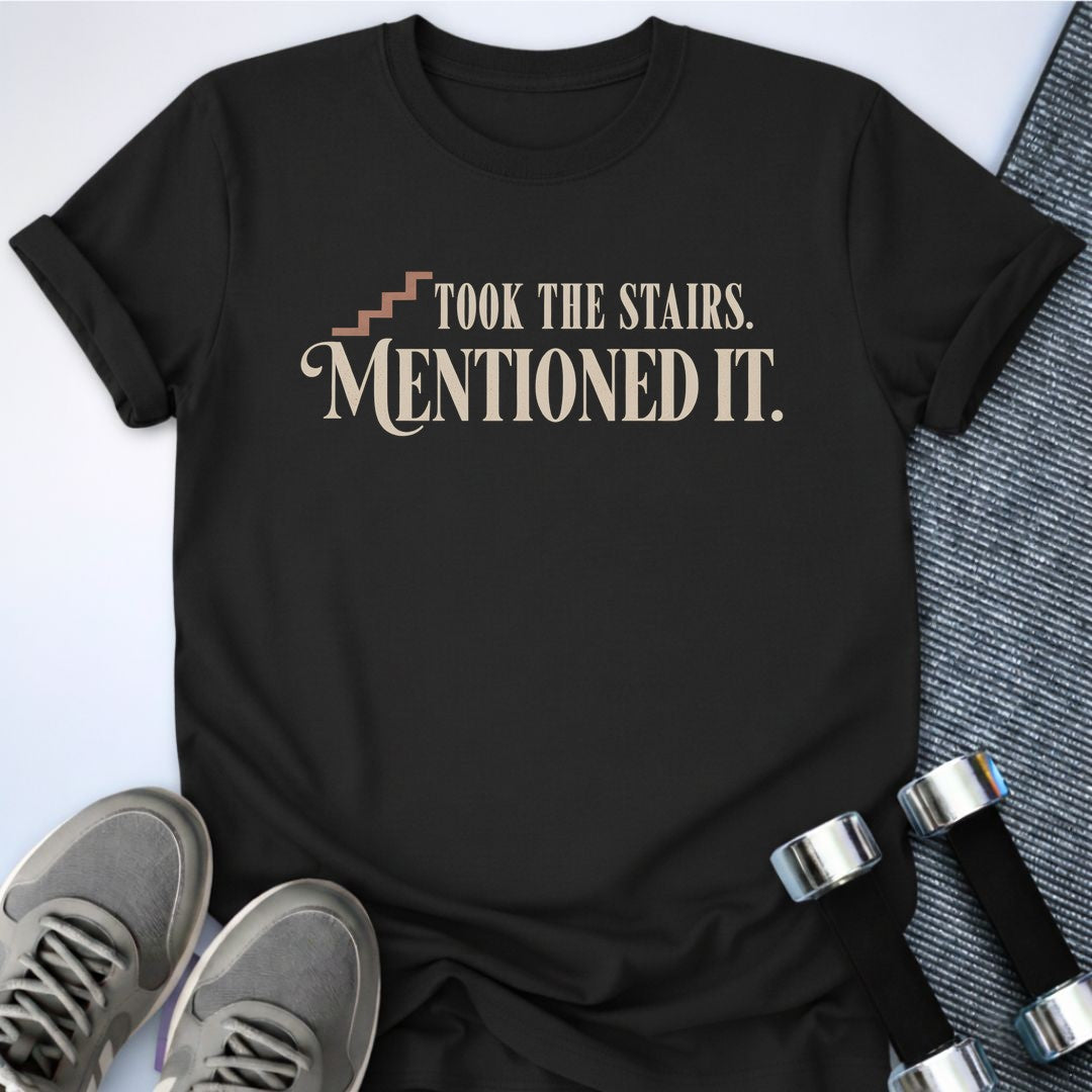Printify T-Shirt Black / S Mentioned It T-Shirt