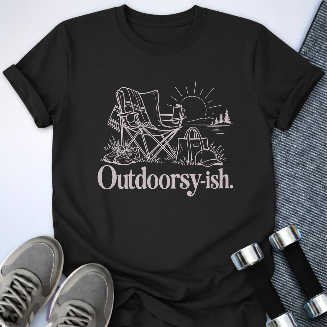 Printify T-Shirt Black / S Outdoorsy-ish T-Shirt