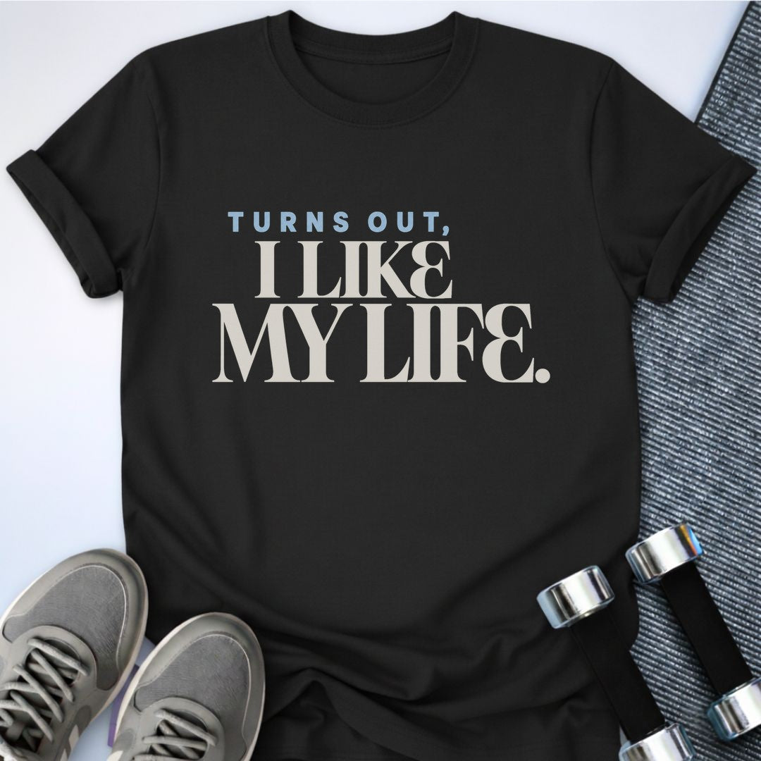 Printify T-Shirt Black / S Turns Out T-Shirt