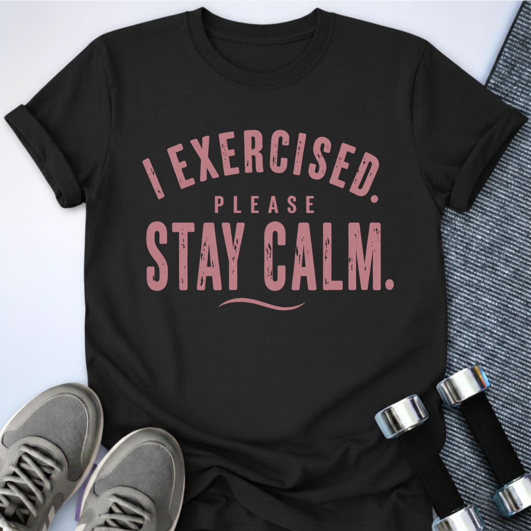 Printify T-Shirt Black / S Stay Calm T-Shirt