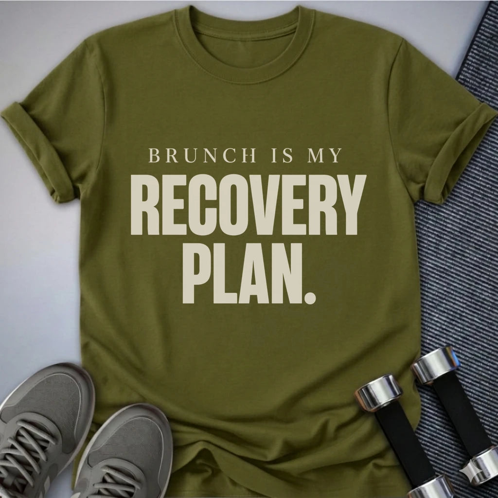 Printify T-Shirt S / Olive Brunch Please T-Shirt