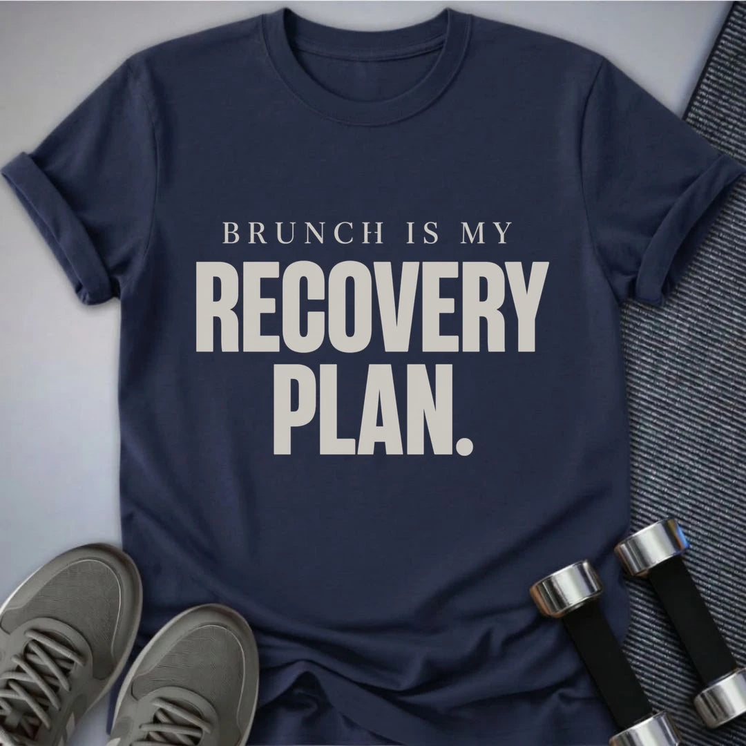 Printify T-Shirt S / Navy Brunch Please T-Shirt
