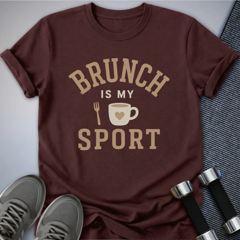 Printify T-Shirt S / Maroon Brunch Sports T-Shirt