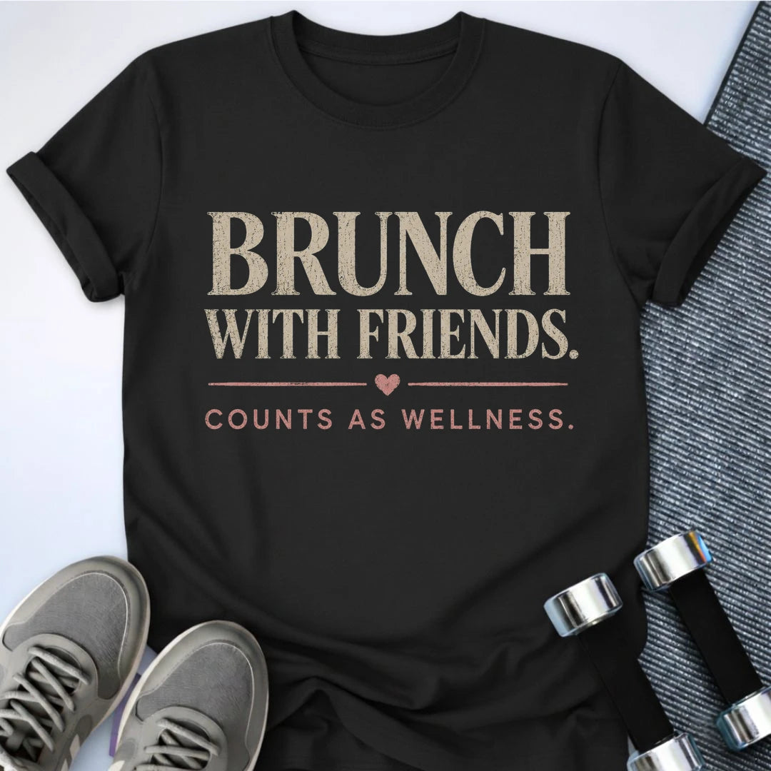 Printify T-Shirt S / Black Brunch With Friends T-Shirt