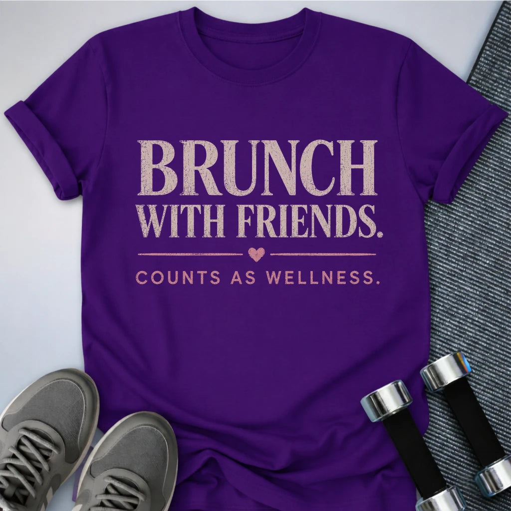 Printify T-Shirt S / Team Purple Brunch With Friends T-Shirt