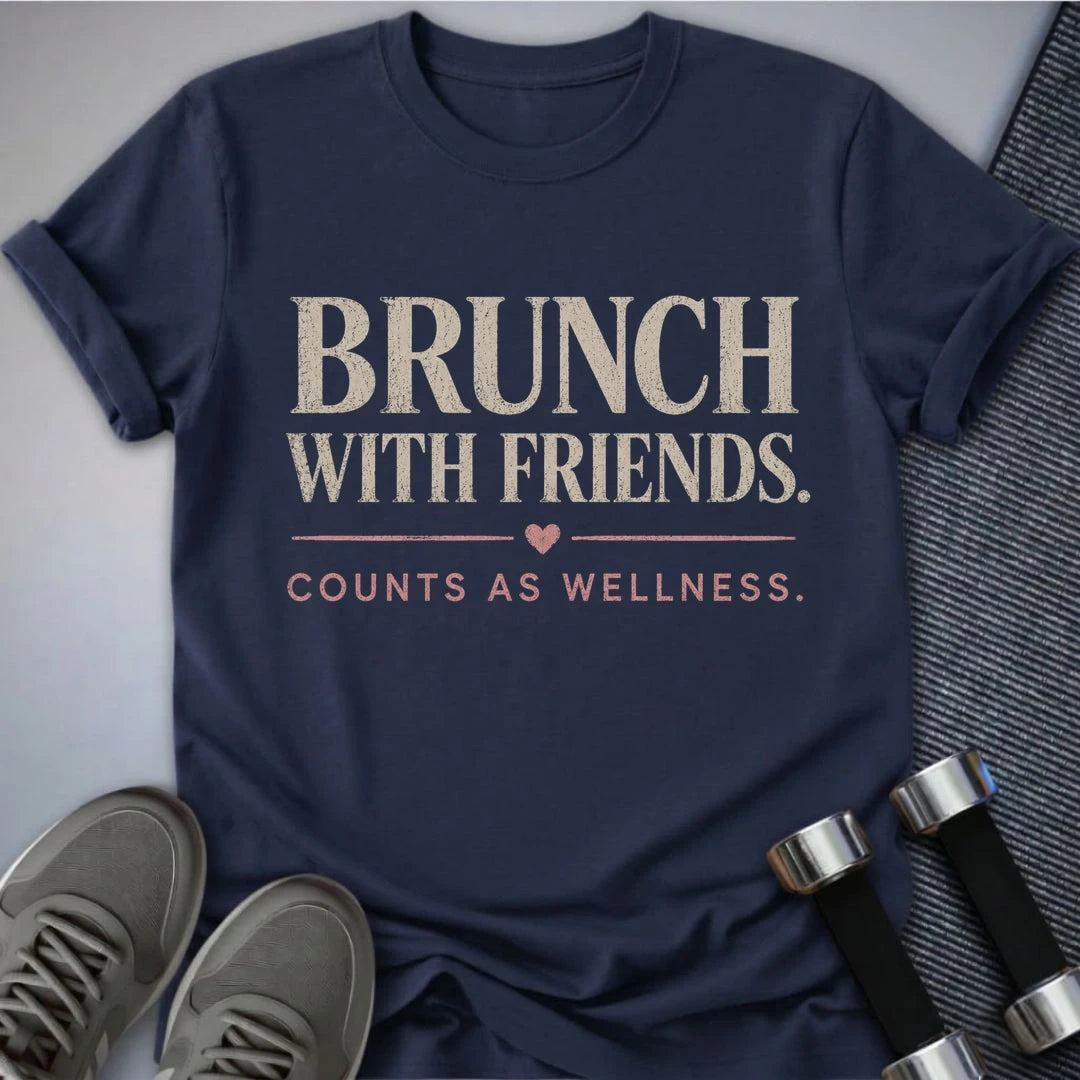 Printify T-Shirt S / Navy Brunch With Friends T-Shirt