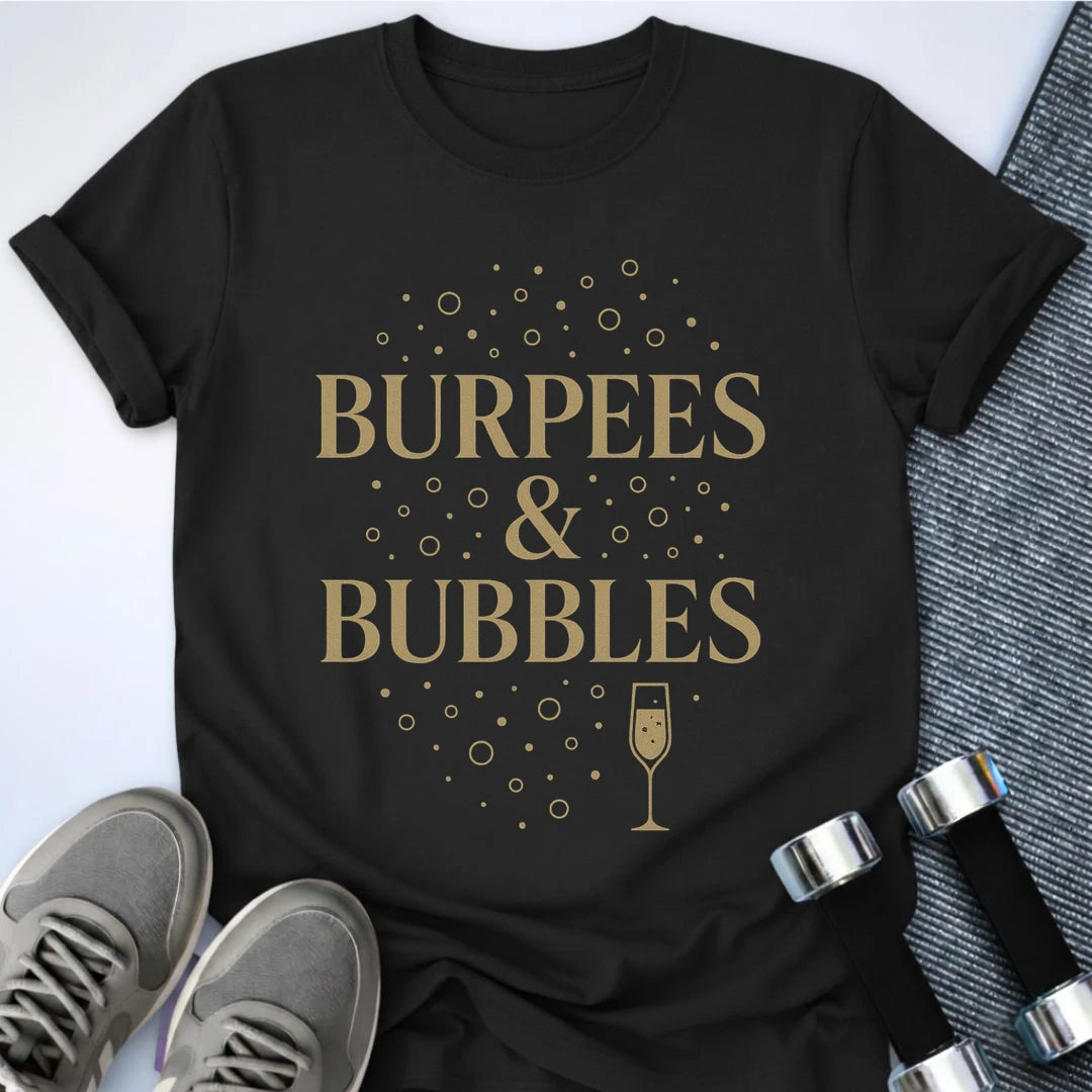 Printify T-Shirt Black / S Burpees & Bubbles T-Shirt