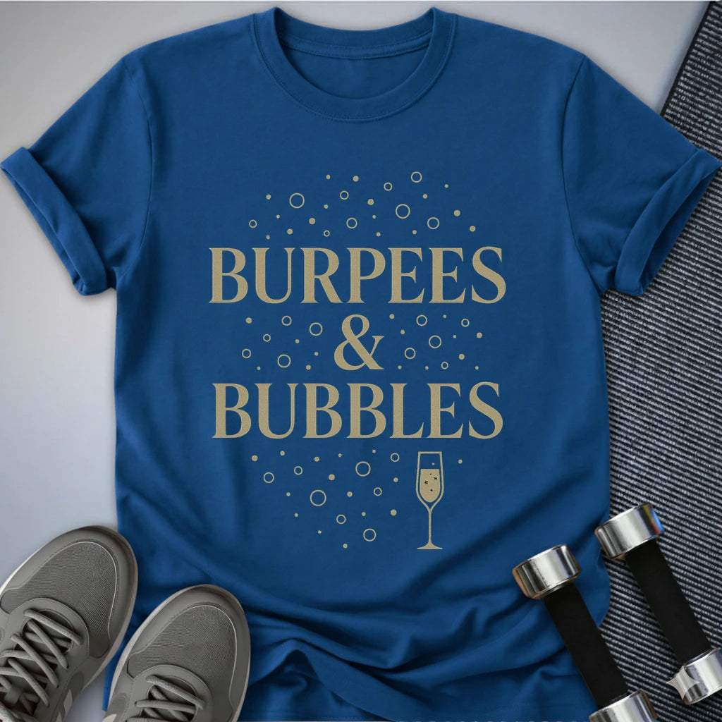 Printify T-Shirt True Royal / S Burpees & Bubbles T-Shirt