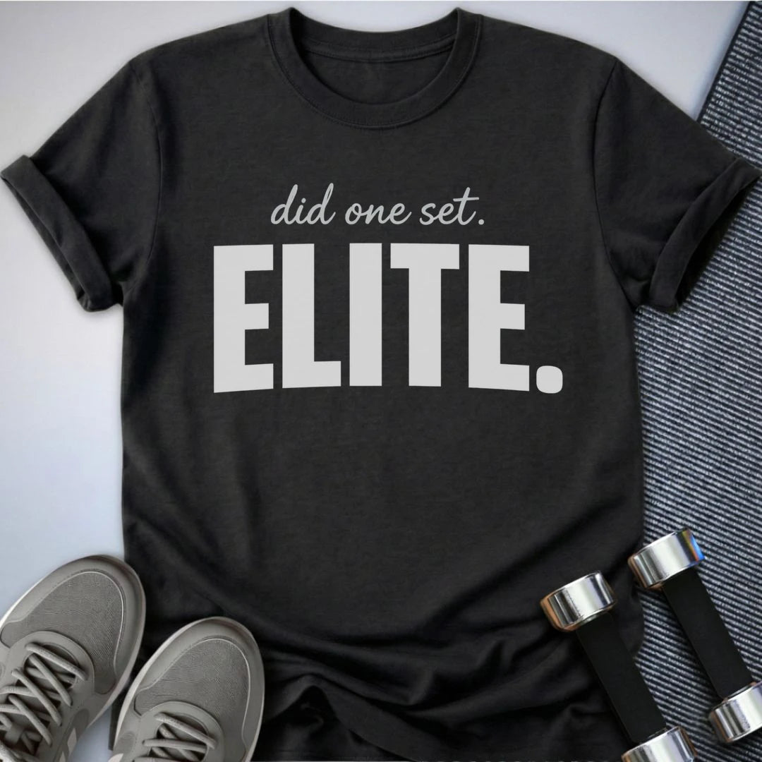 Printify T-Shirt Dark Grey Heather / S Did One Set T-Shirt