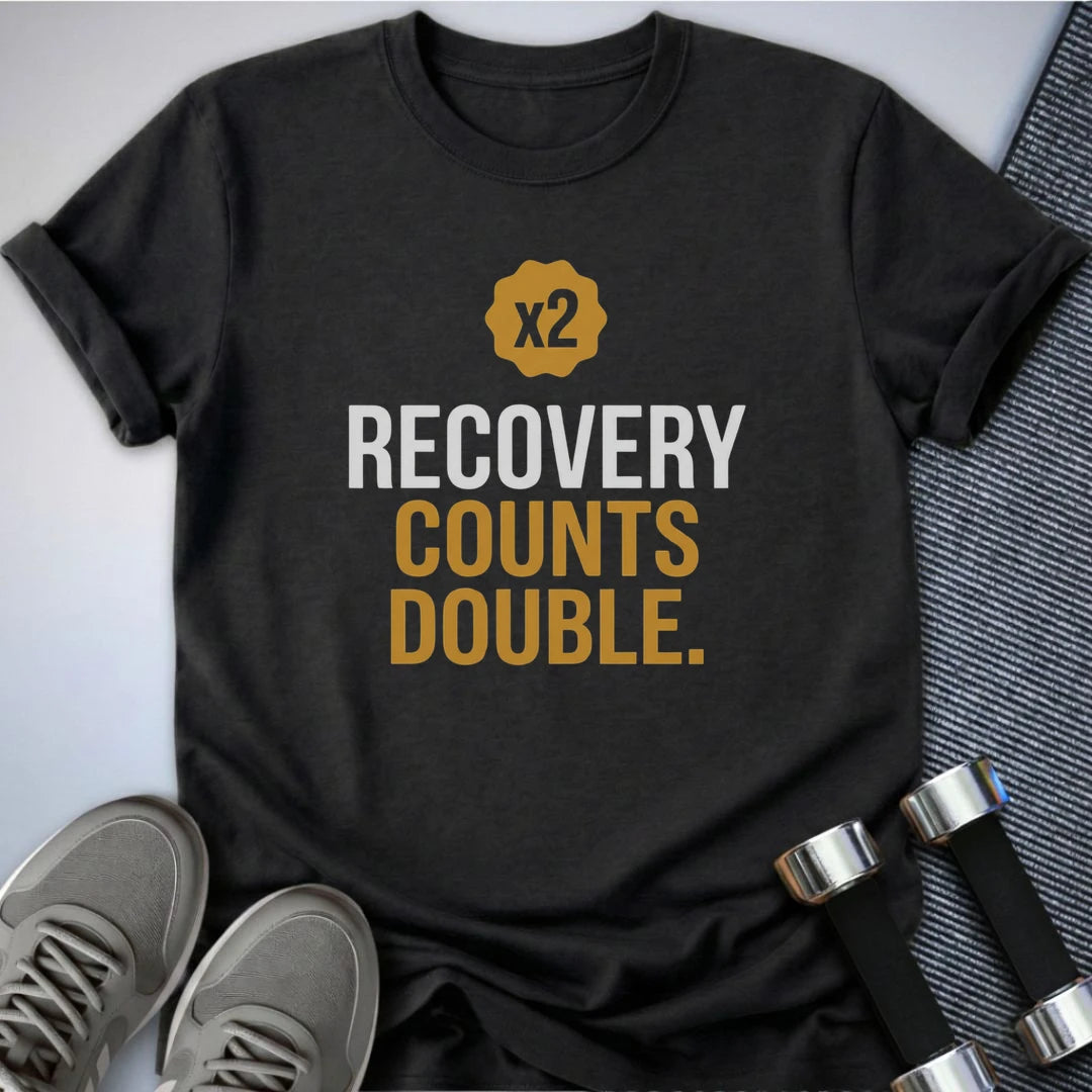 Printify T-Shirt Dark Grey Heather / S Recovery Counts Double T-Shirt