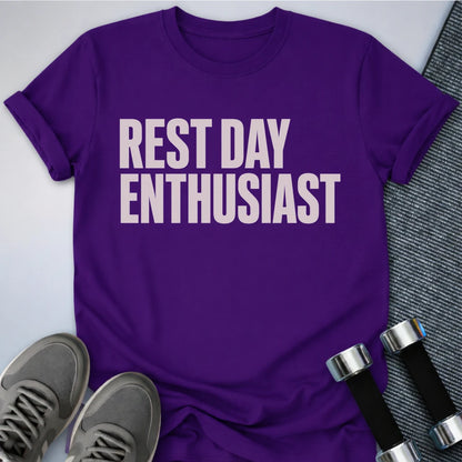 Printify T-Shirt XS / Team Purple Rest Day Enthusiast T-Shirt