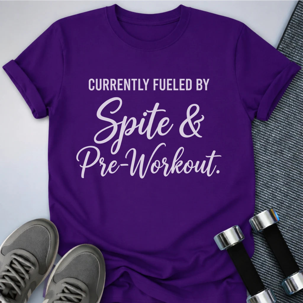 Printify T-Shirt S / Team Purple Pre Workout T-Shirt
