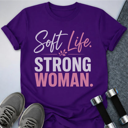 Printify T-Shirt S / Team Purple Soft Life T-Shirt