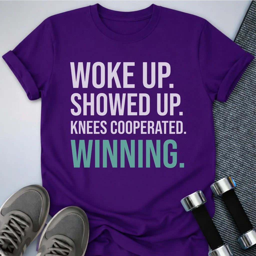 Printify T-Shirt S / Team Purple Knees Cooperated T-Shirt