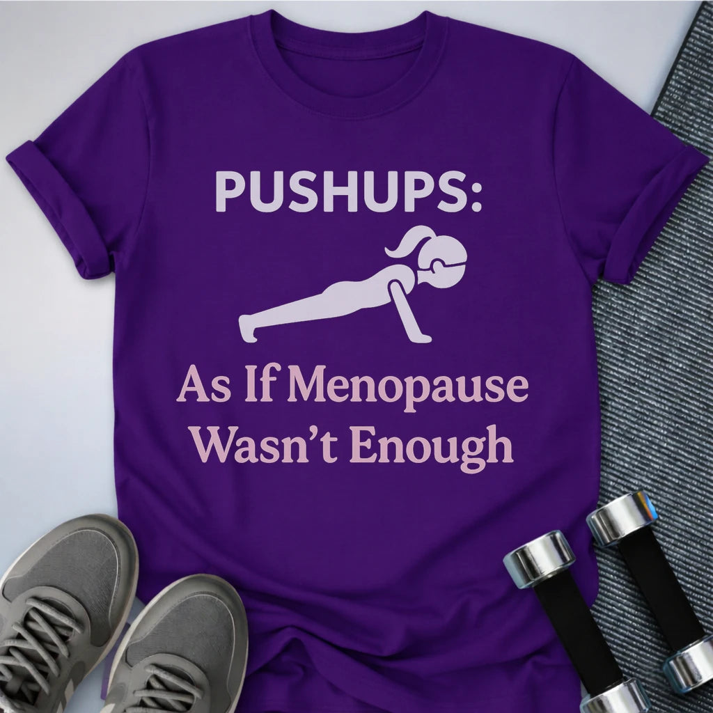 Printify T-Shirt Team Purple / S Funny Pushups T-Shirt