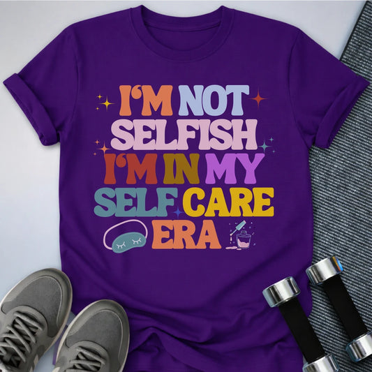 Printify T-Shirt Team Purple / S Selfish Care Era T-Shirt