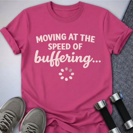 Printify T-Shirt Berry / S Buffering Speed T-Shirt