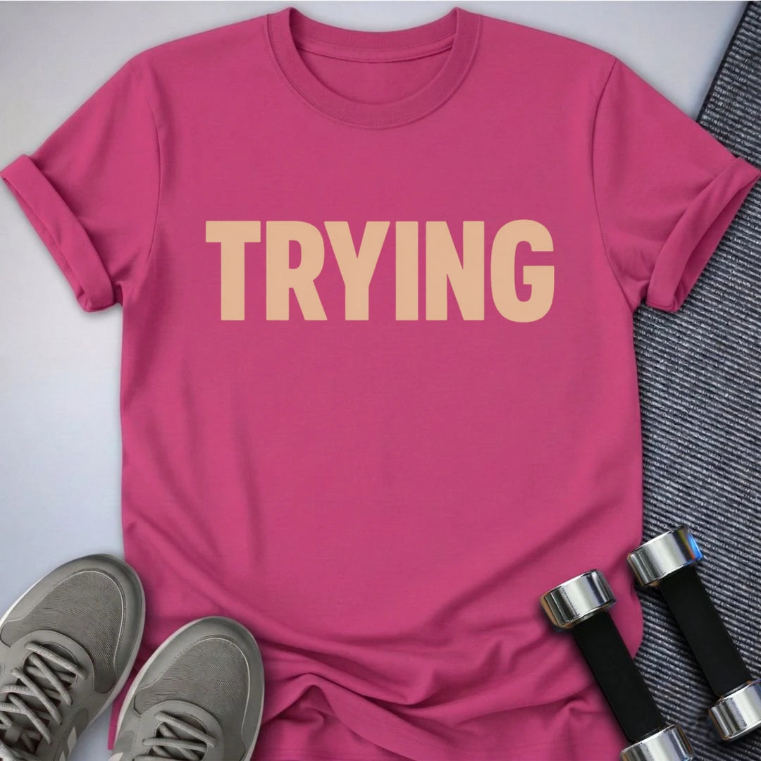 Printify T-Shirt S / Berry Trying - T-Shirt