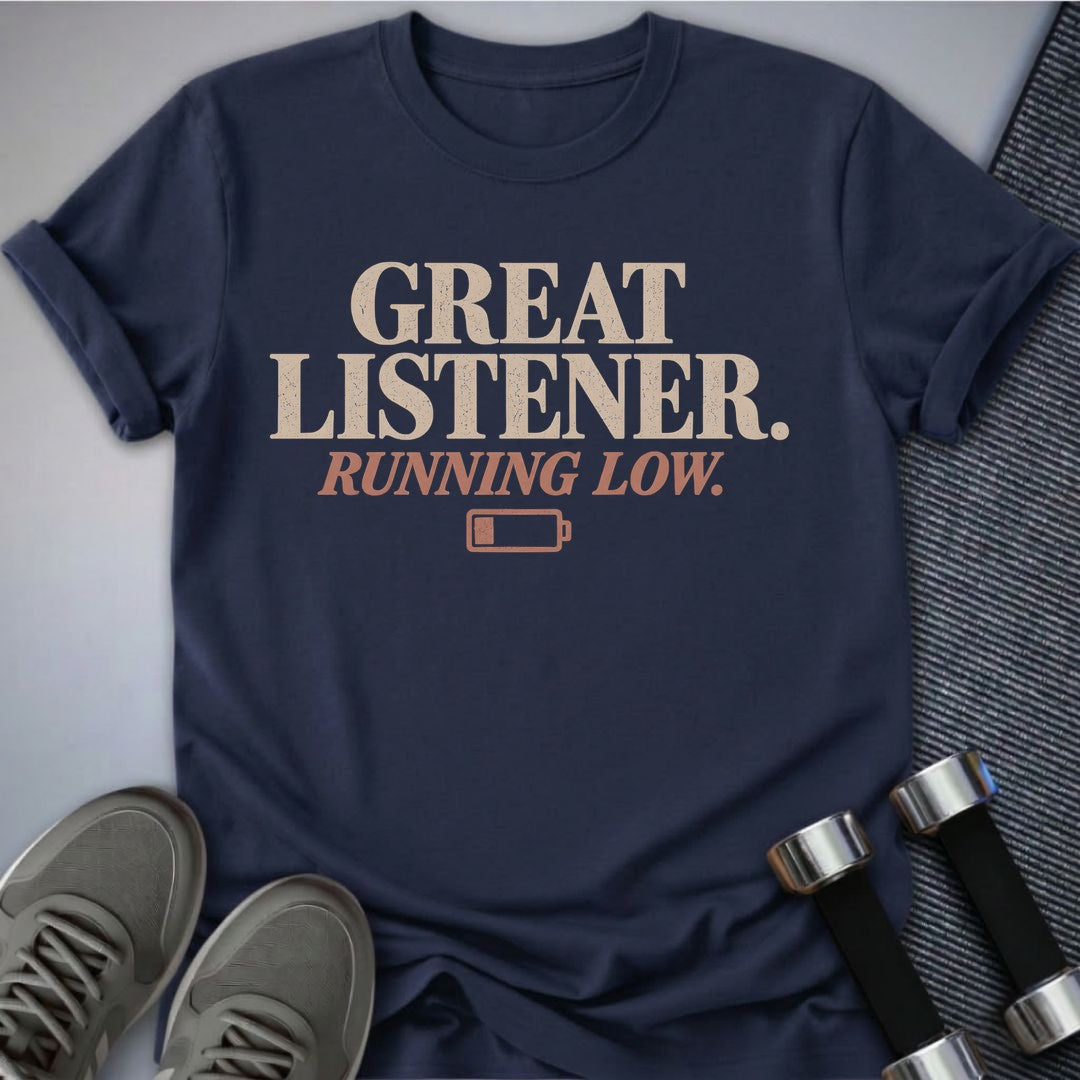 Printify T-Shirt Navy / S Great Listener T-Shirt