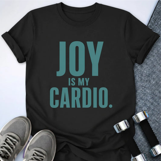 Printify T-Shirt S / Black Cardio Joy T-Shirt