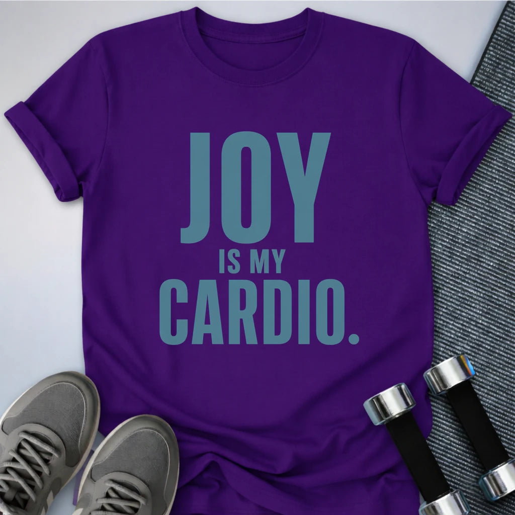 Printify T-Shirt S / Team Purple Cardio Joy T-Shirt