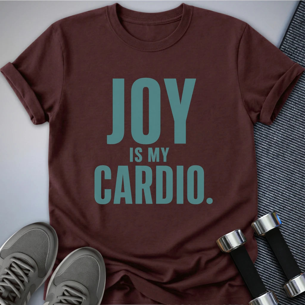Printify T-Shirt S / Maroon Cardio Joy T-Shirt