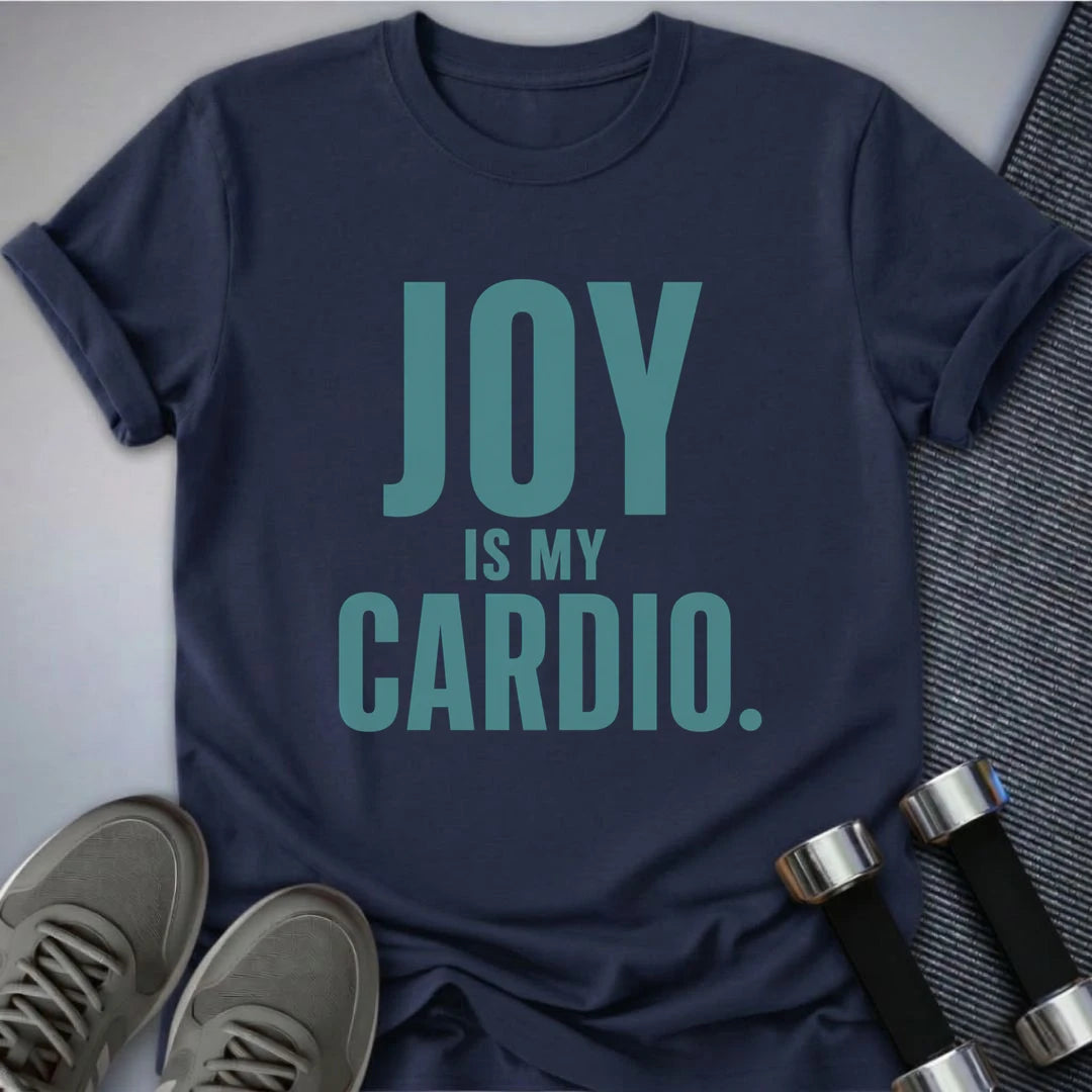Printify T-Shirt S / Navy Cardio Joy T-Shirt