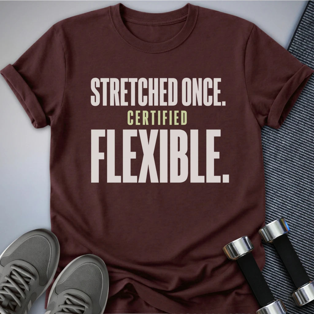 Printify T-Shirt S / Maroon Certified Flexible T-Shirt