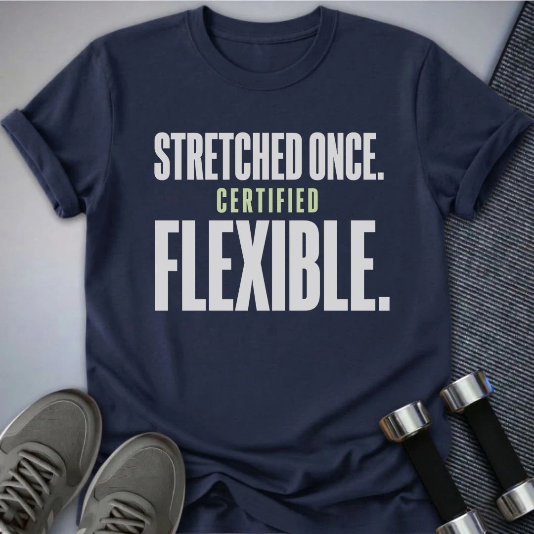 Printify T-Shirt S / Navy Certified Flexible T-Shirt
